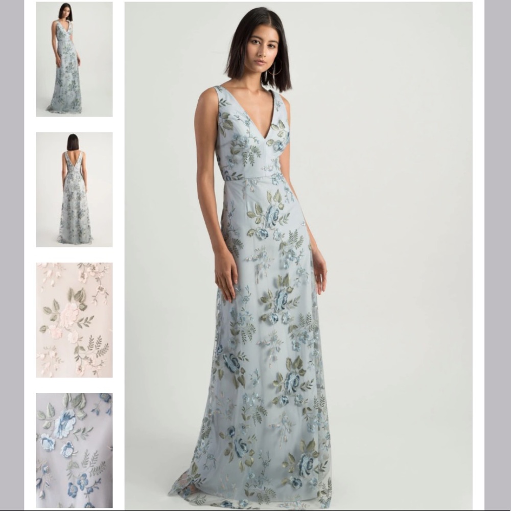 Jenny Yoo Bridesmaid Dress Tatum-Serenity blue
